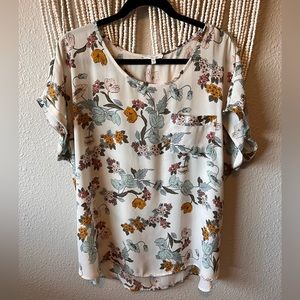 Maurices Floral Top Women’s XL